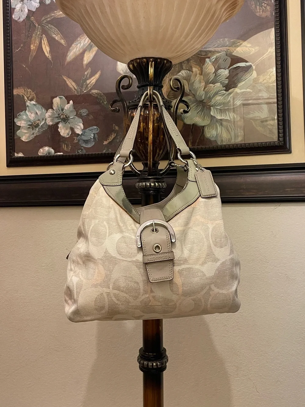 Coach #071 SoHo Signature Canvas Hobo Bag i - Picture 3 of 16
